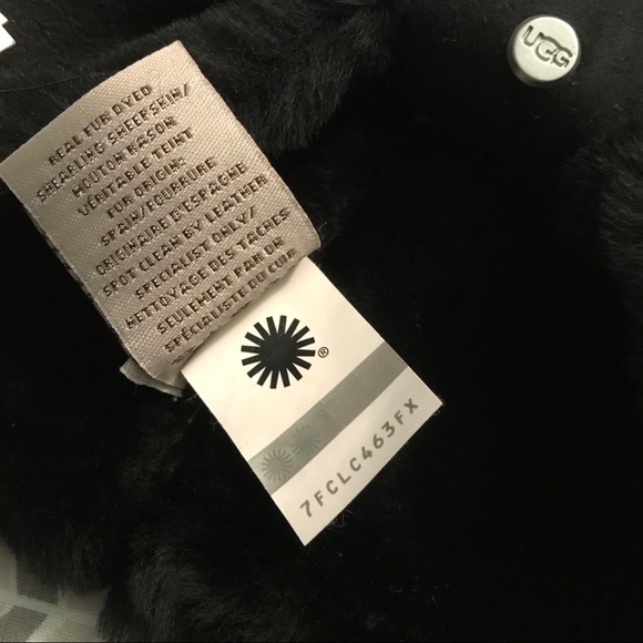 SOLD - UGG Genuine Shearling Bow Headband - Black - Picture 7 of 8